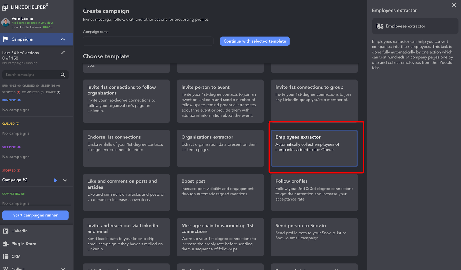 campaign linked helper boolean search for linkedin