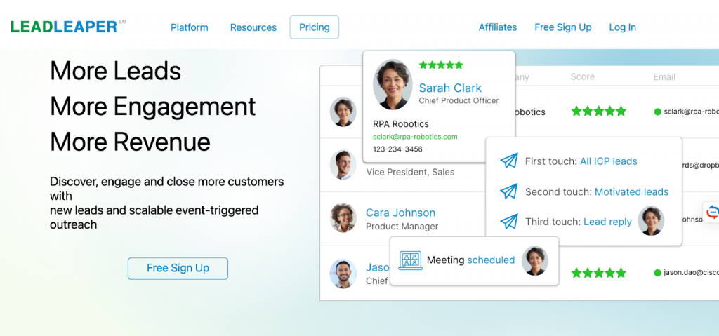 lead leaper get email from linkedin