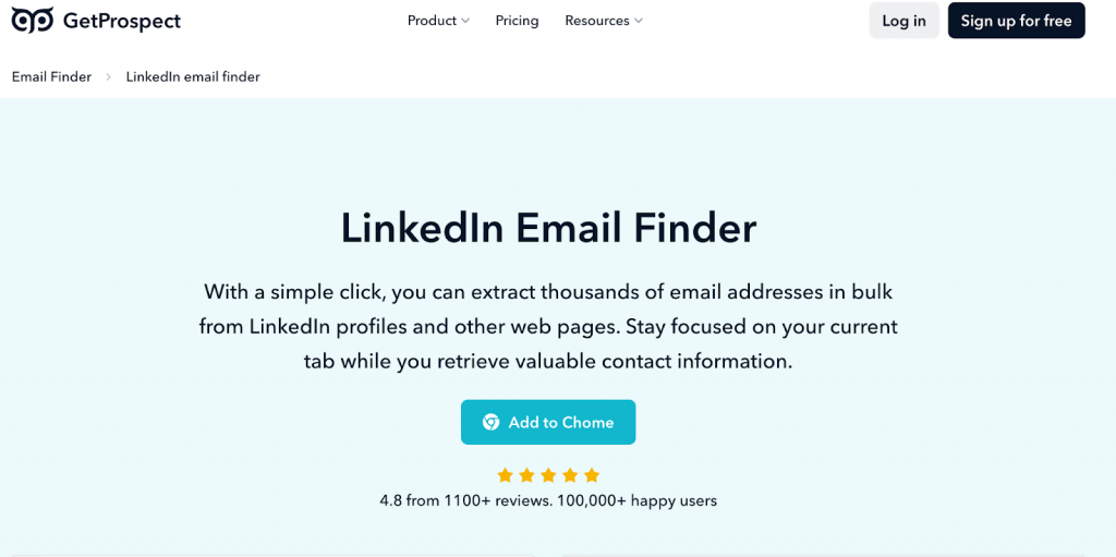 find emails from linkedin get prospect