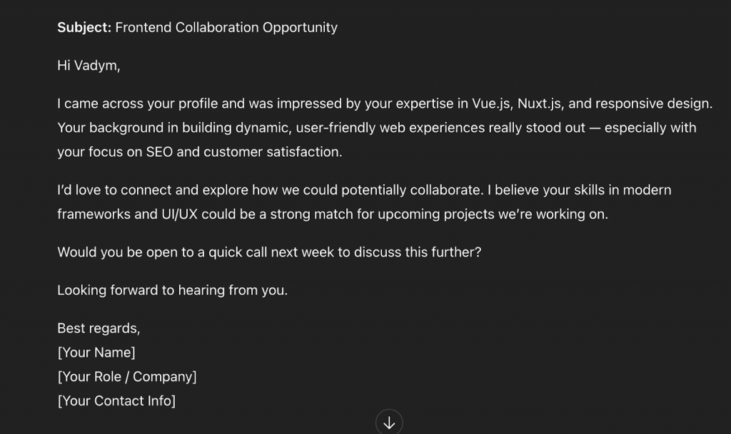 personalized email how to find email address from linkedin
