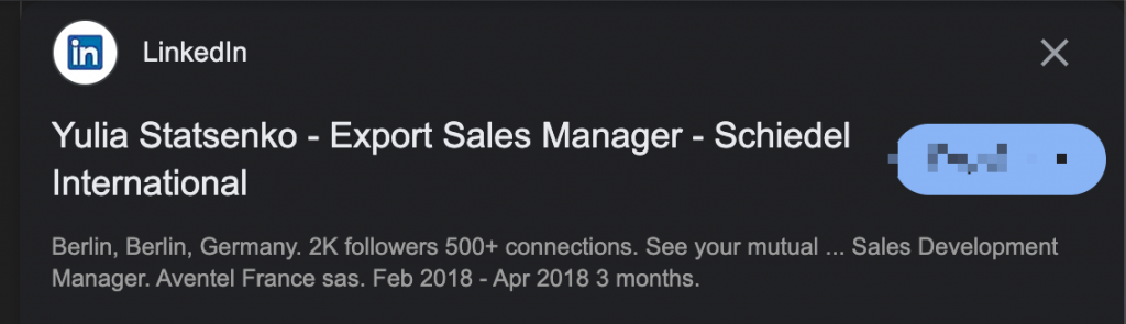 linkedin xray search sales manager