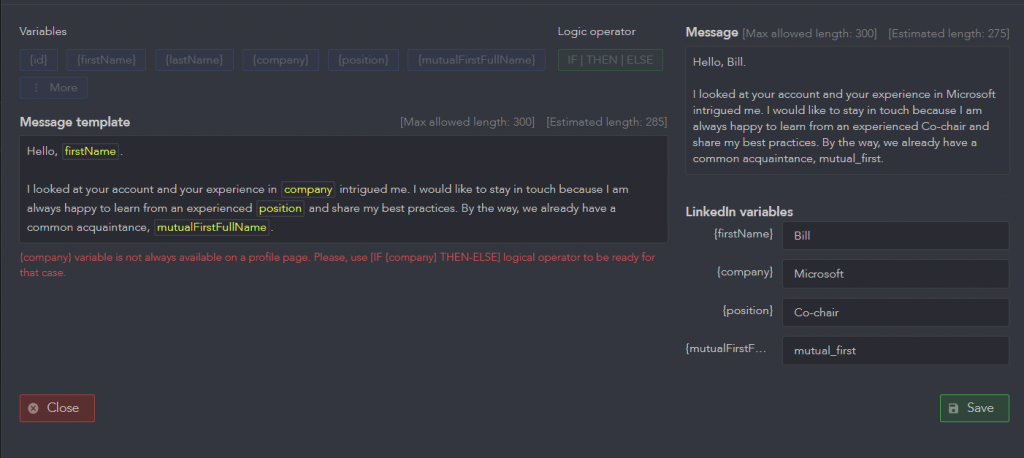 Automated bulk LinkedIn connection requests – 14 days free