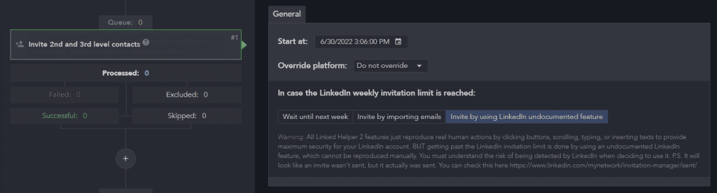 Invitation to connect on LinkedIn