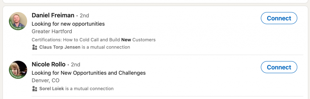 should i message recruiters on linkedin headline example
