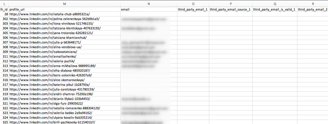 LinkedIn Sales Navigator export leads to Excel