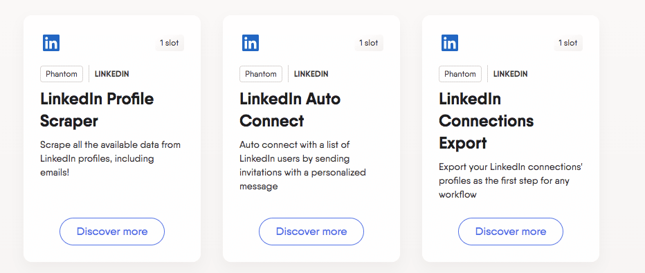 Phantombuster for LinkedIn