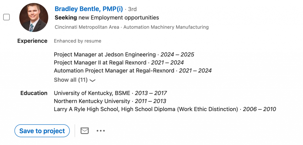 headline example for linkedin for Job Seekers