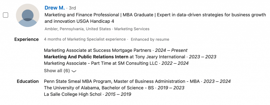 headline examples for linkedin in marketing