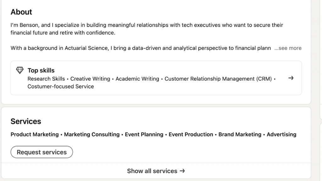 profile example scrape jobs from linkedin