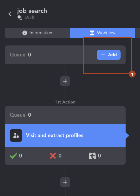 web scraping linkedin job search workflow