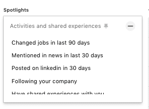 advanced people search linkedin spotlights sales navigator