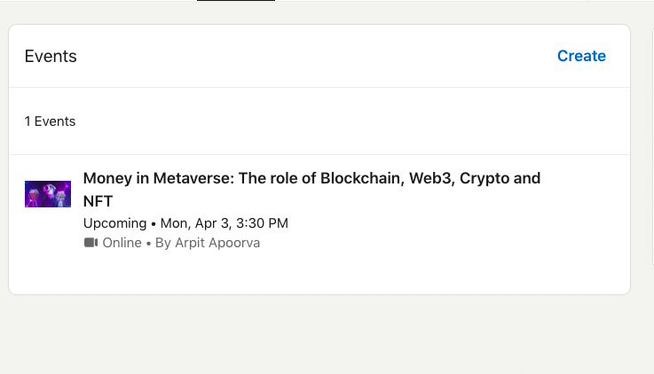 linkedin event money in metaverse choose for campaign