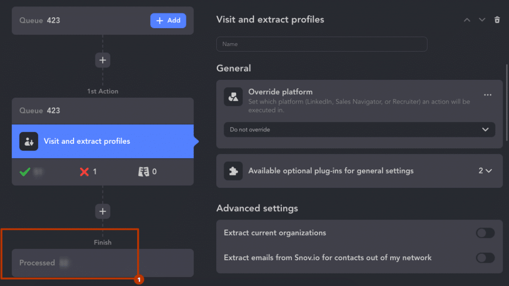 chatgpt automation visit and extract profiles action