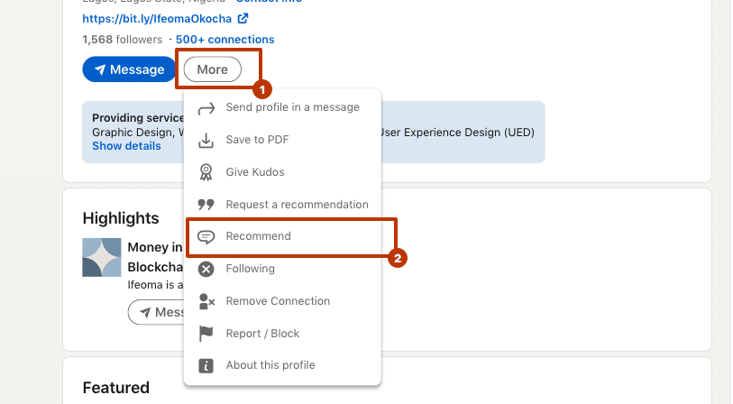 how to give a recommendation on linkedin tutorial