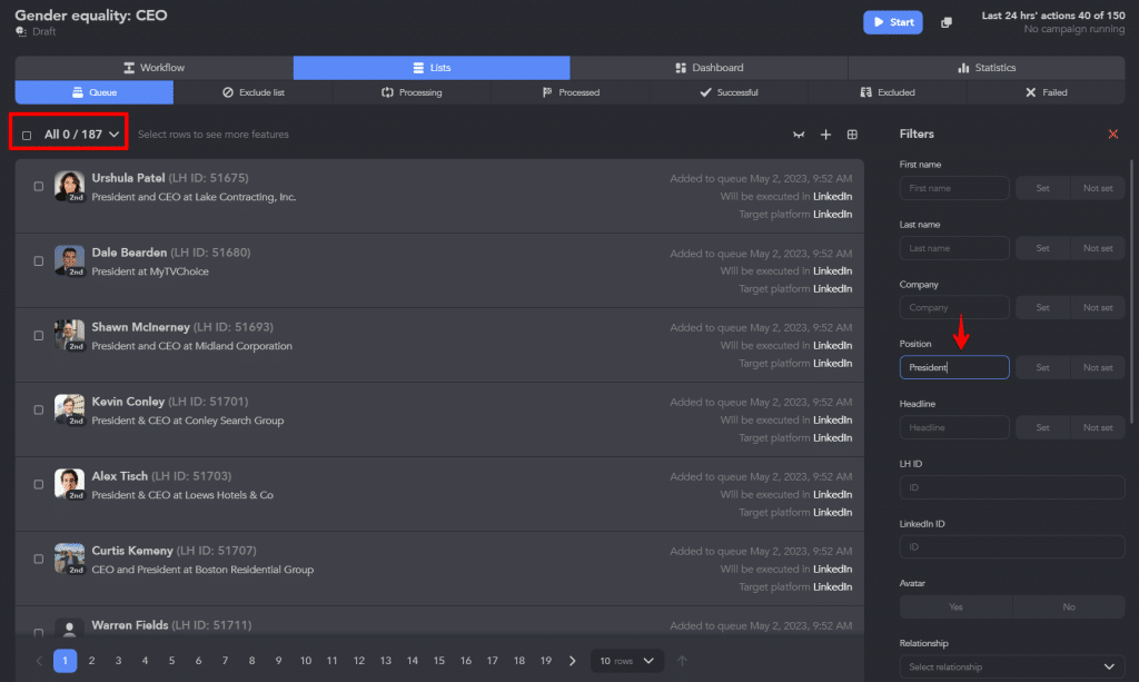 Linked Helper Position field