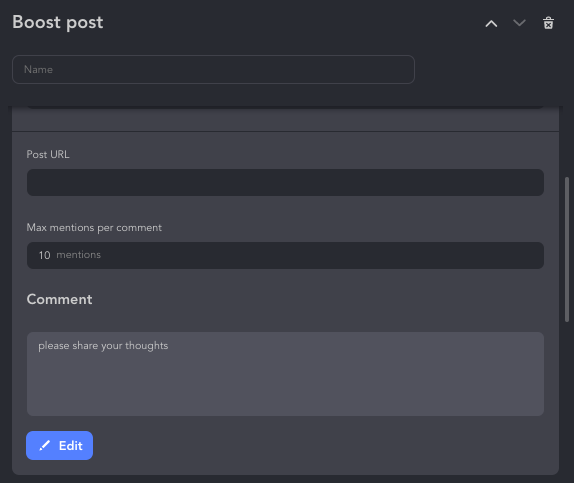 boost post linked helper