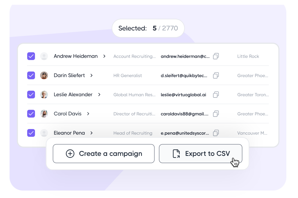 dripify linkedin csv export eaxmple