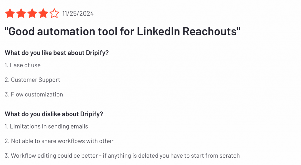good automation tooll dripify review