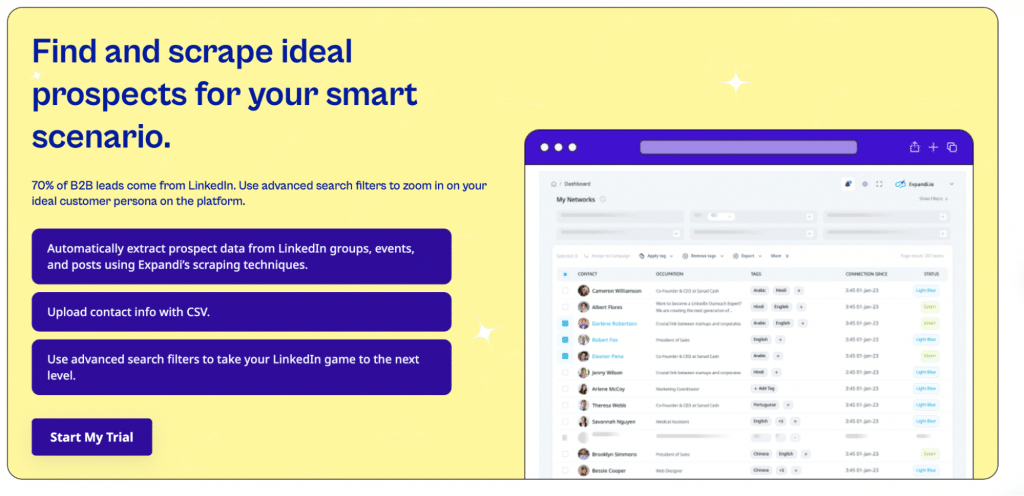 expandi scraper profiles
