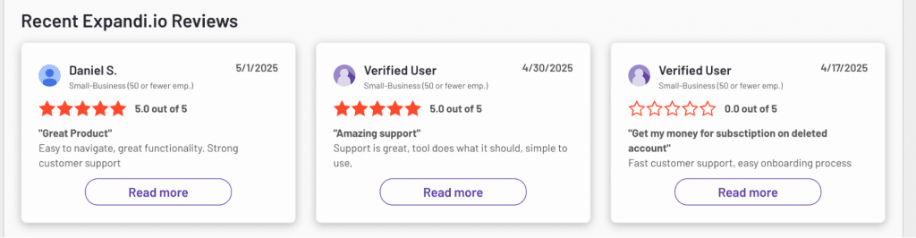 expandi various reviews