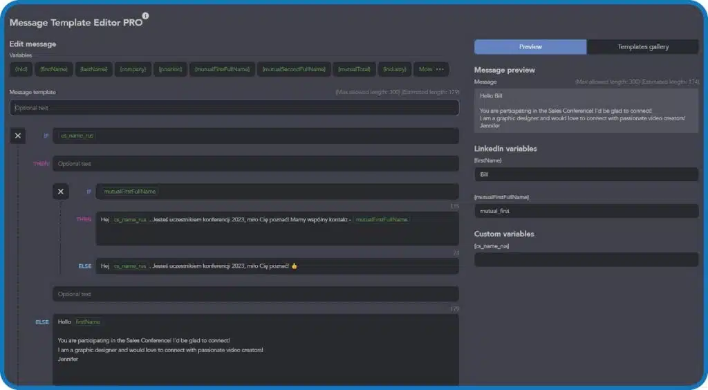 dripify alternative linked helper message dashboard