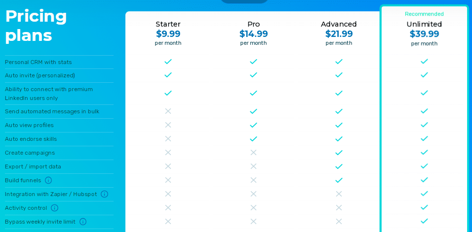 Octopus plans and prices screenshot.