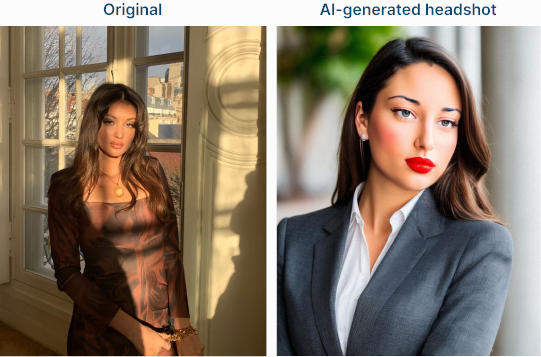 AI LinkedIn headshots - ProPhotos.ai results