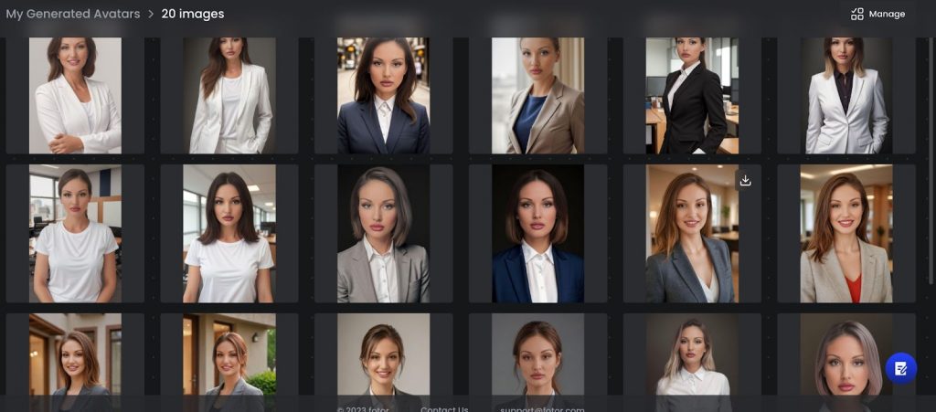 AI LinkedIn headshots - Fotor gallery of photos