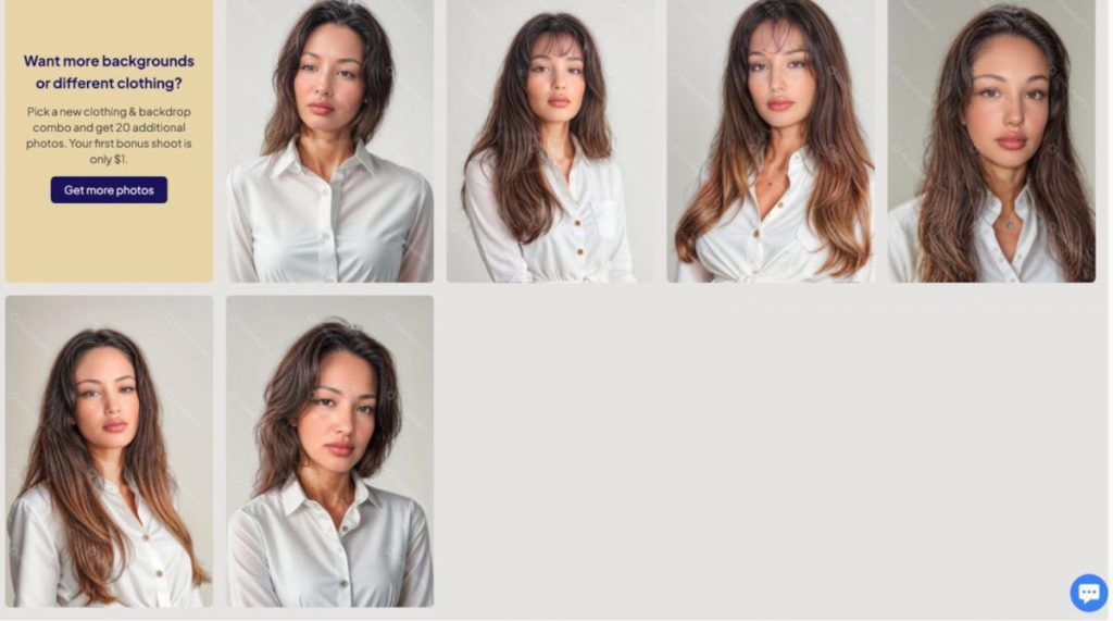 AI LinkedIn headshots - Headshot Pro shots with different hairstyles