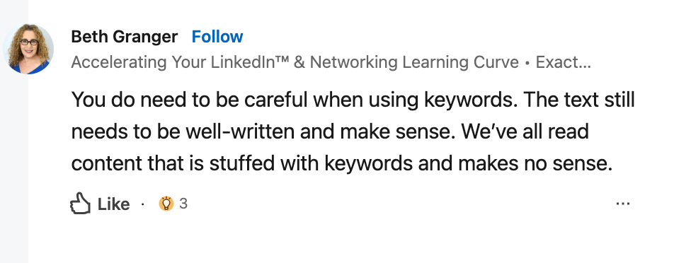 Advice from a LinkedIn growth coach.