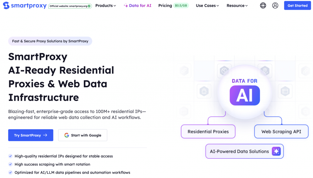 linkedin data extractor Smartproxy