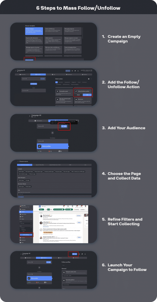 connecting vs following on linkedin auto tool to mass follow
