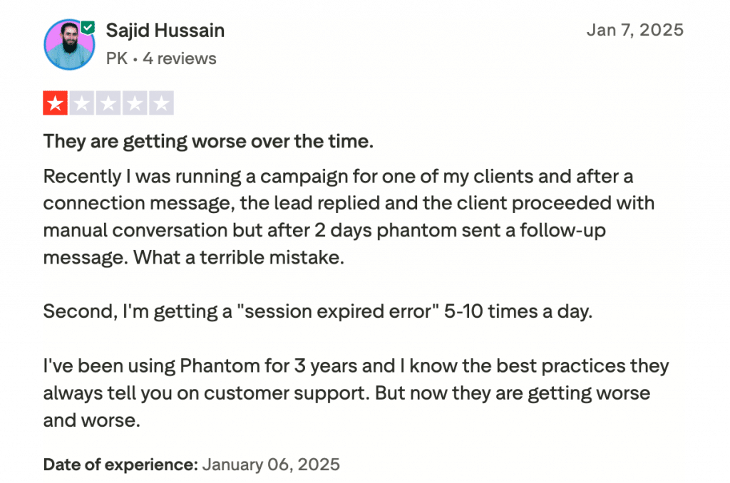 phantombuster review negative