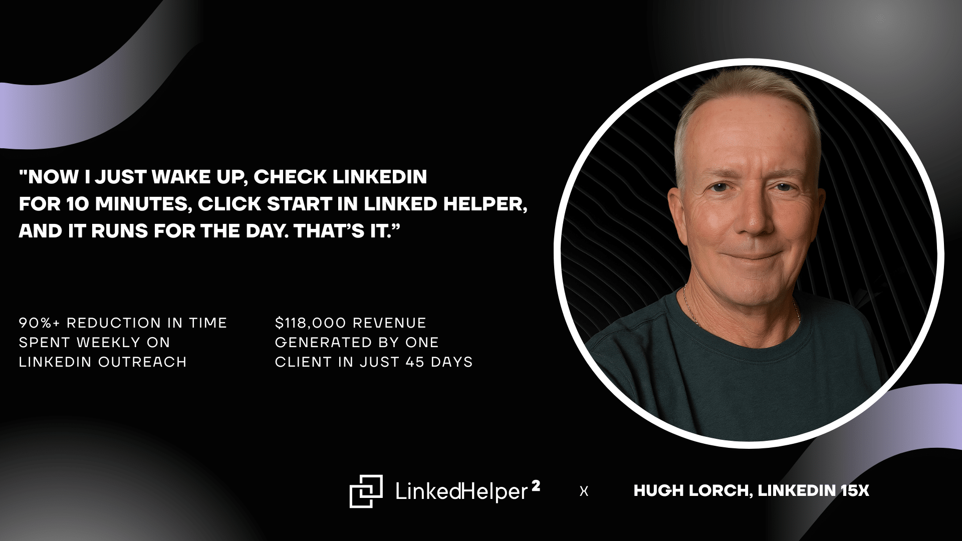 How Hugh Lorch Scaled LinkedIn 15X with Linked Helper