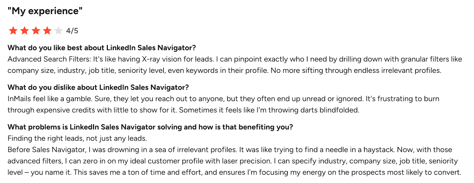 review g2 sales navigator advanced plus pricing