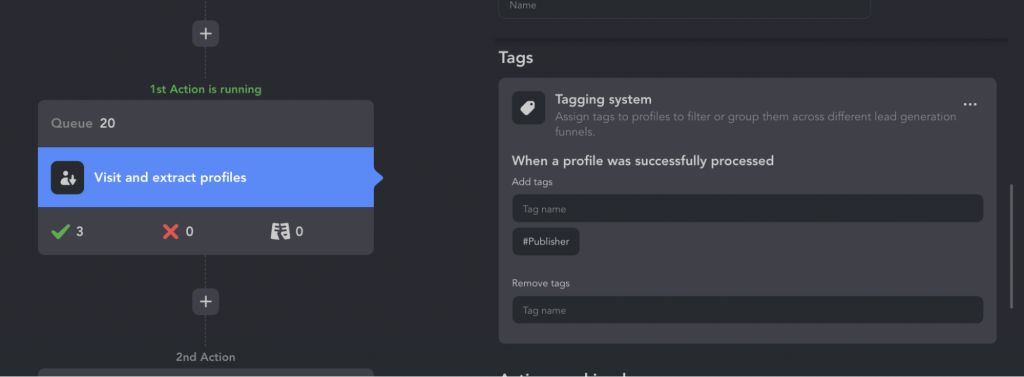 Pair with Linked Helper’s tagging to group leads by score or interest strategies to increase b2b sales