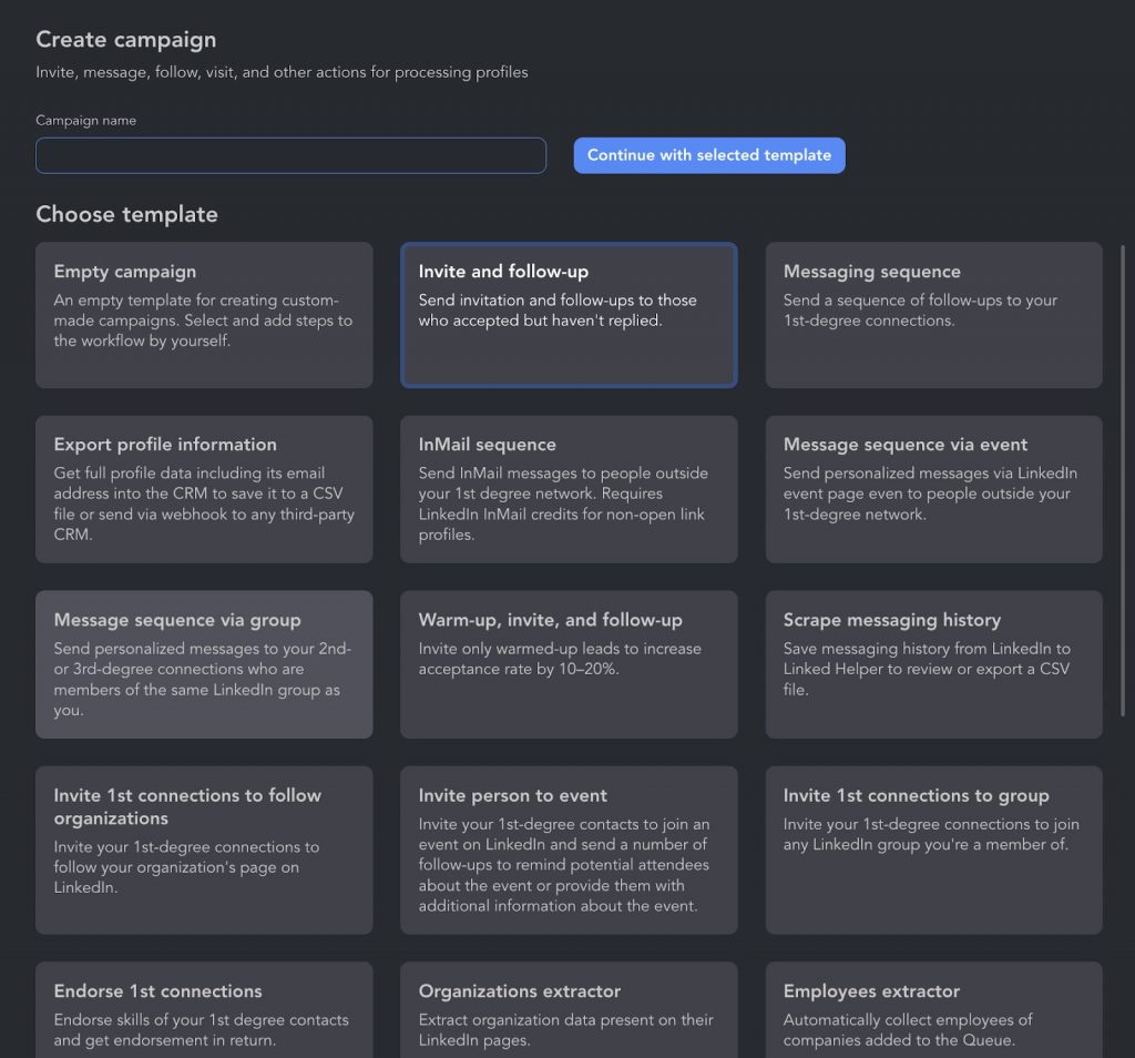 campaign templates linked helper b2b sales strategies and tactics