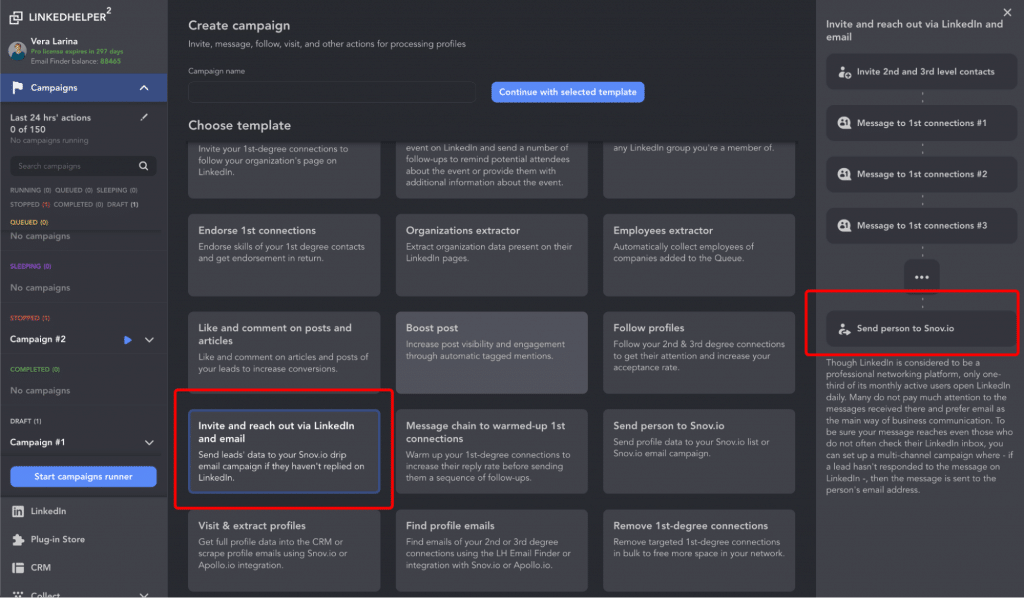 b2b sales growth strategies linked helper invite and email
