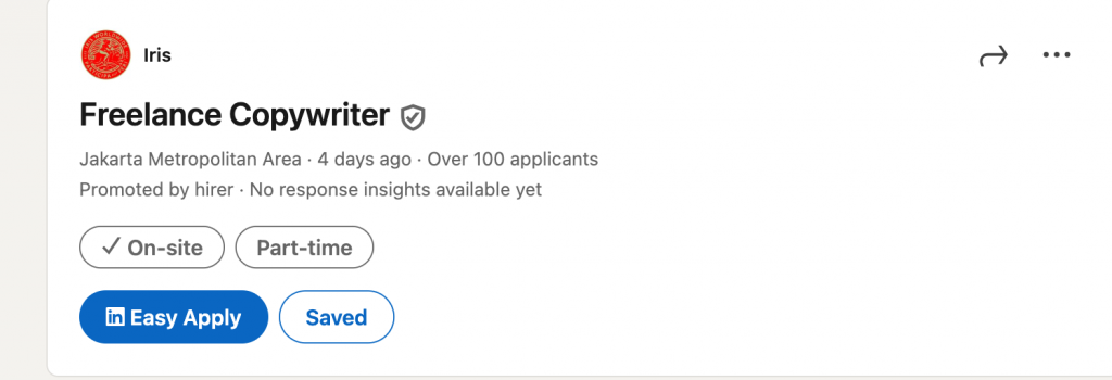 view saved jobs linkedin easy apply button