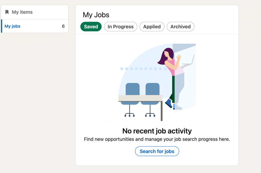 Where are my saved jobs on LinkedIn my jobs section