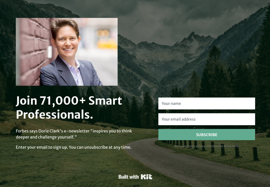 how to create a LinkedIn newsletter example screenshot