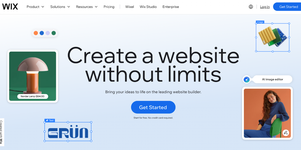 wix how to create portfolio in LinkedIn 