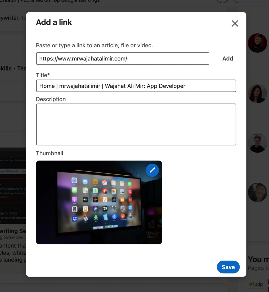 github dribble  how to create portfolio in LinkedIn 