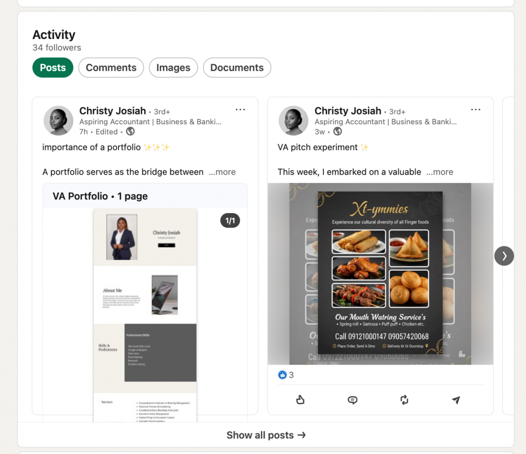 business consultant portfolio