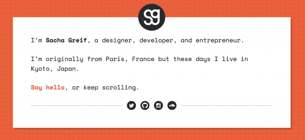 a Good Portfolio Example
