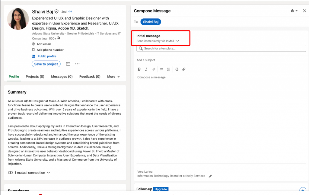 linkedin open profile vs inmails