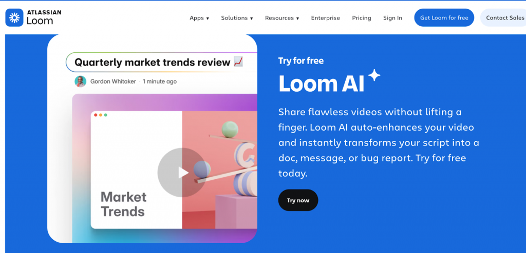 linkedin open profile loom video recording tool