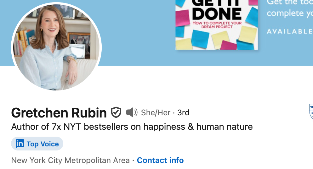 creator top voice example page