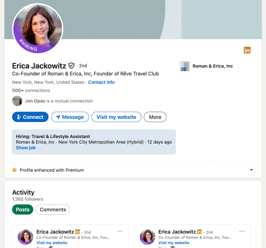 founder using creator mode example