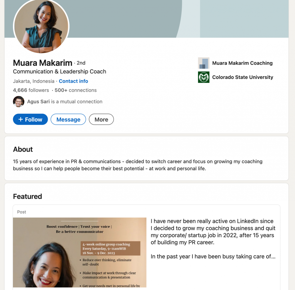 coach usign creator mode example